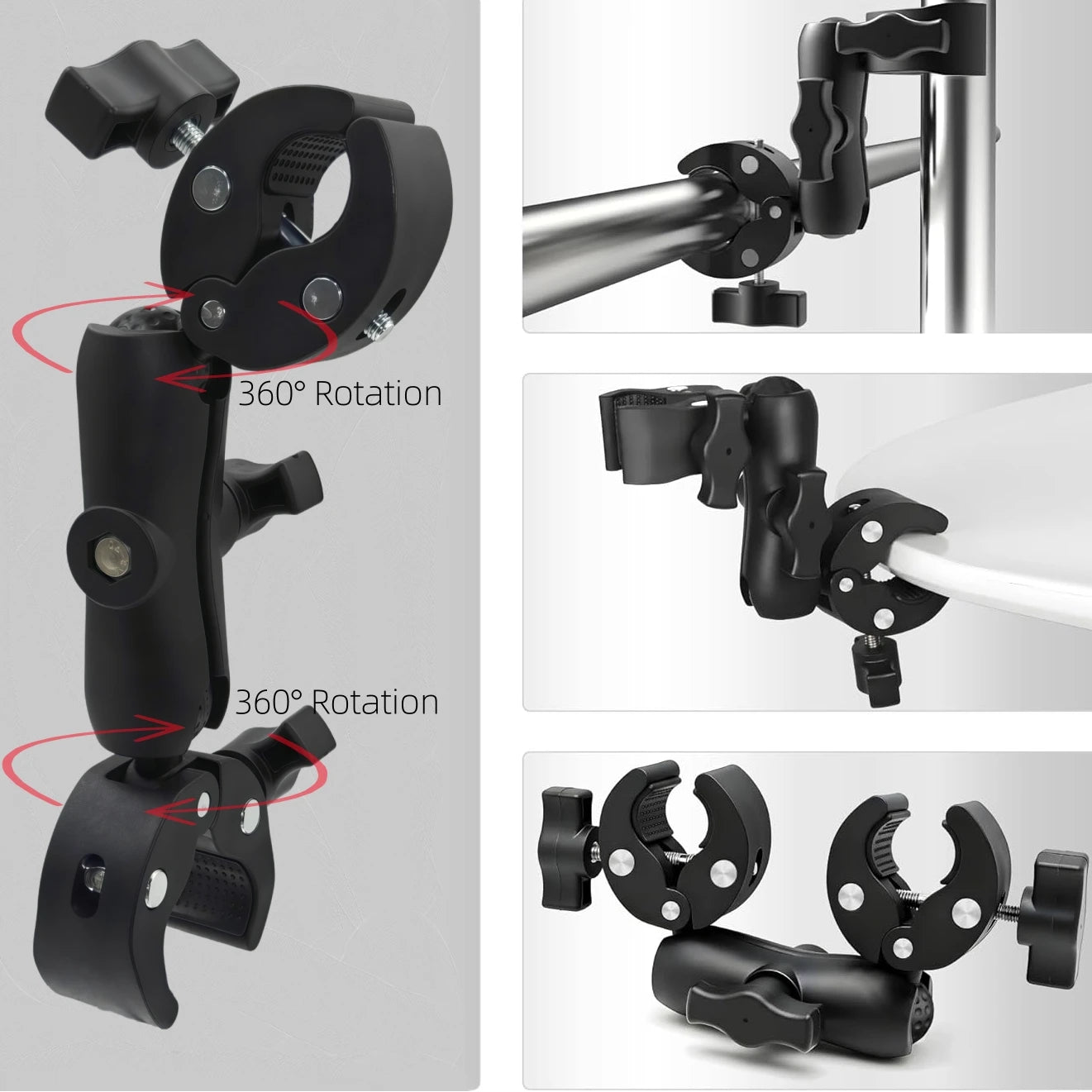 VeFly Crab Super Clamp Camera Mount – GoPro DJI Insta360 Bike