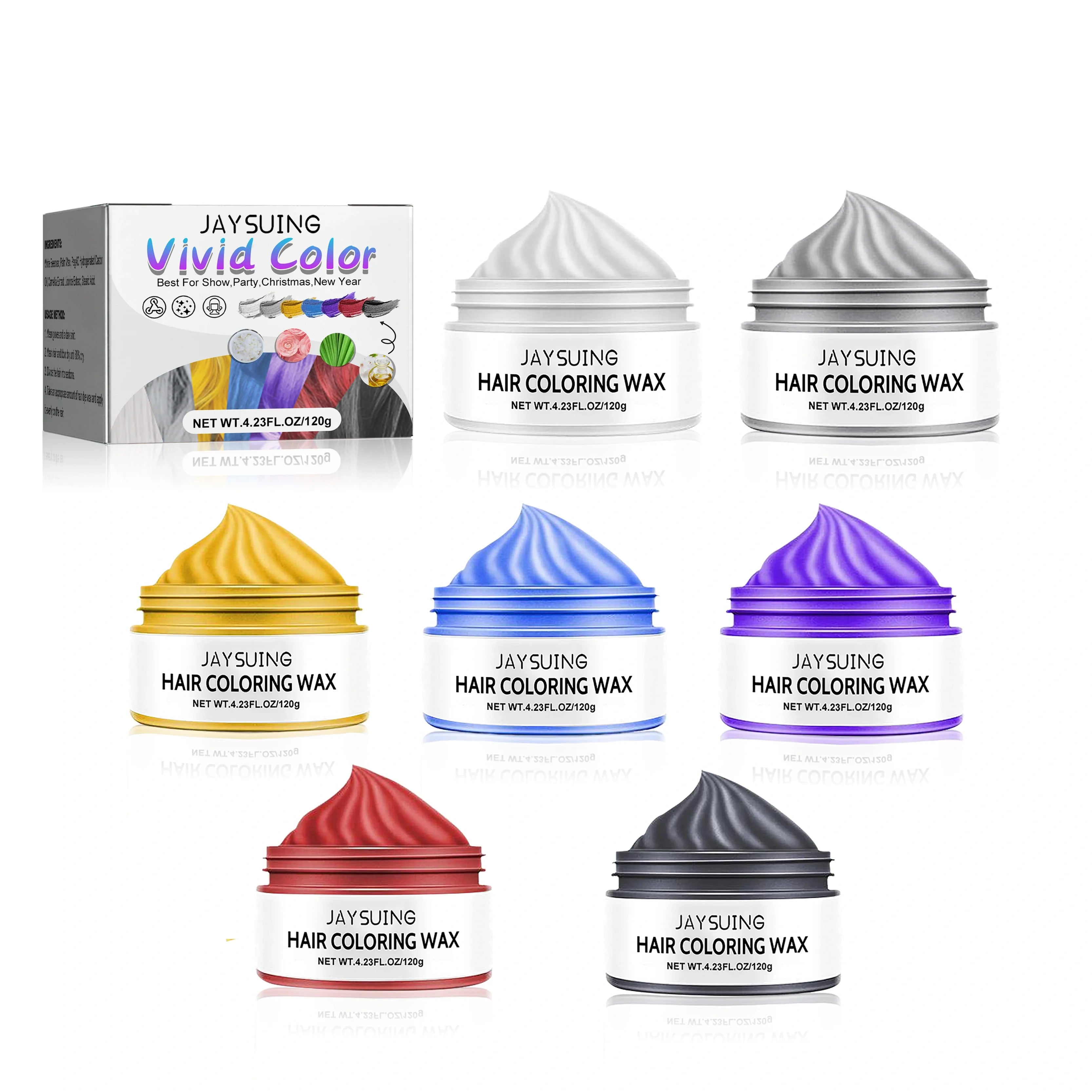 Temporary Hair Color Wax – Nourishing Styling Pomade 120g Temporary Hair Color Wax Oasis Select