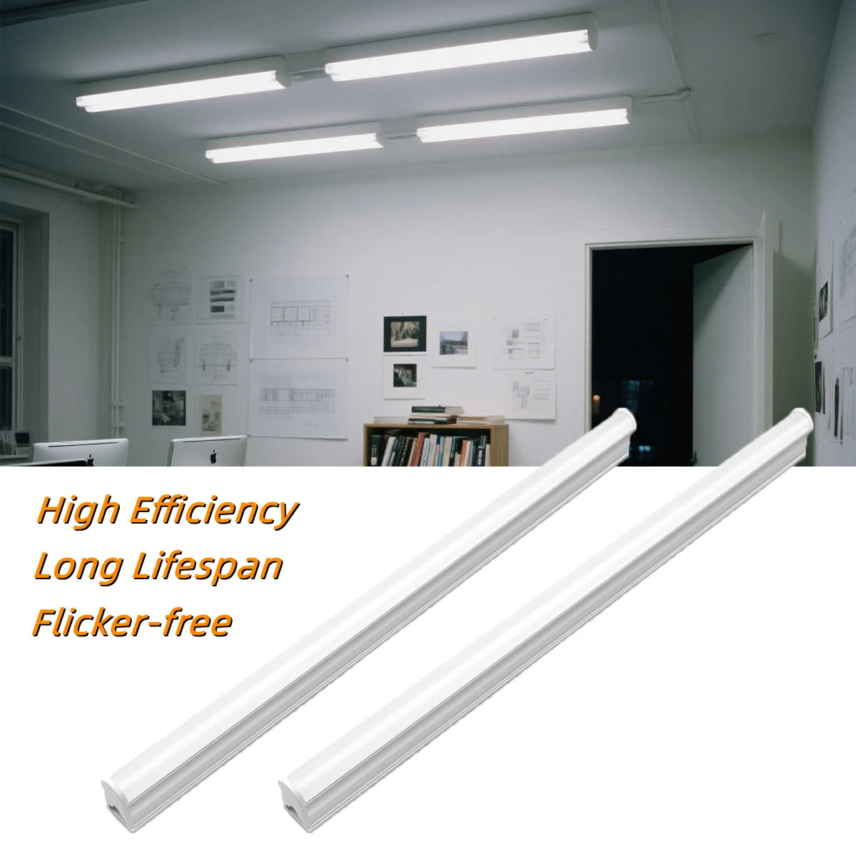 High Efficiency Saves 50% Energy T5 LED Tube 5W 50cm 2835SMD Chip,Replacement for Fluorescent Tubes Bulb,85-265V Home Lighting Oasis Select