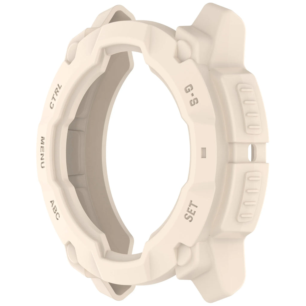 TPU Case for Garmin Instinct 3 45mm 50mm AMOLED Solar Bumper Cover Smartwatch Bumper Case Oasis Select Beige instinct 3 50mm
