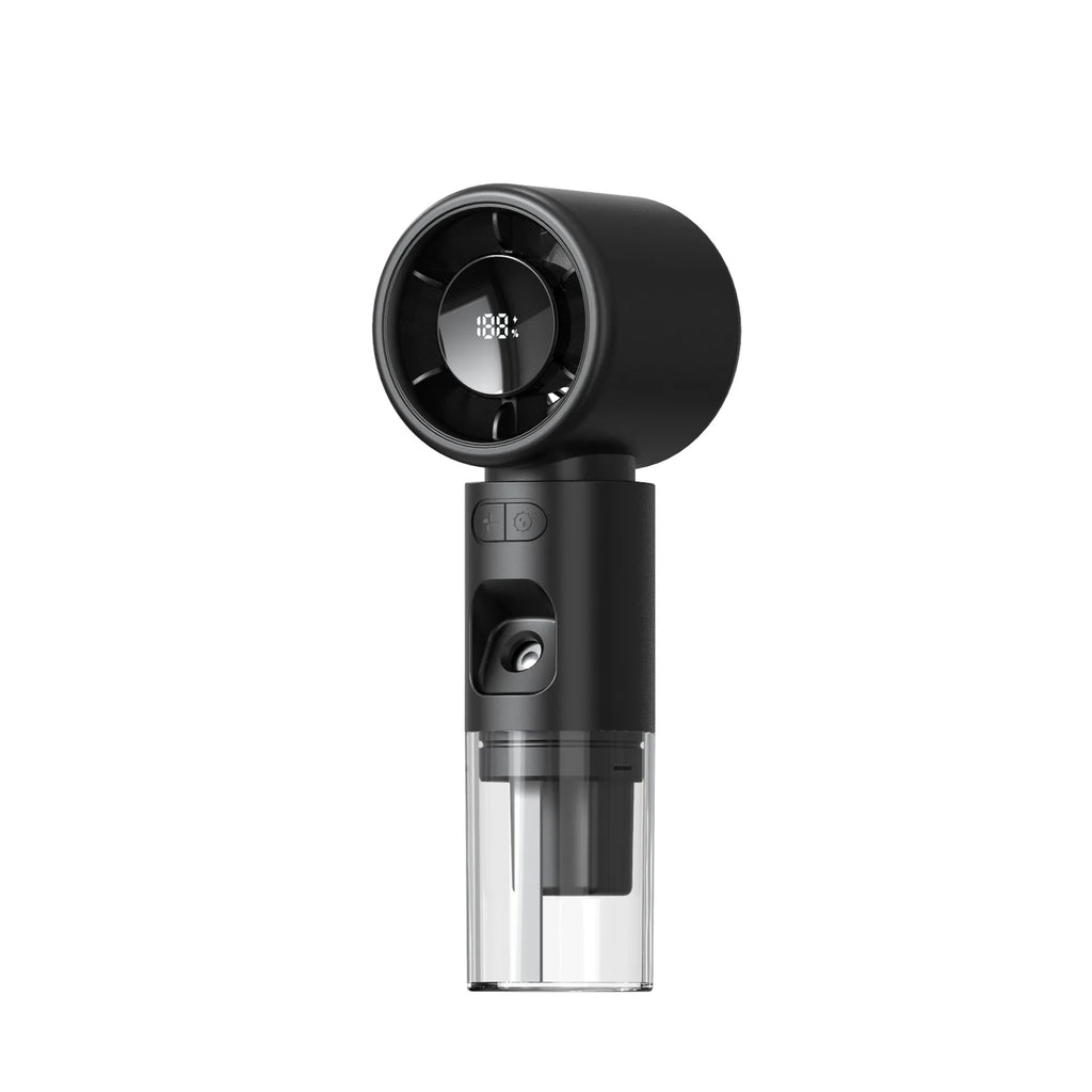 URGGU Portable Handheld Misting Fan | Digital Display & USB