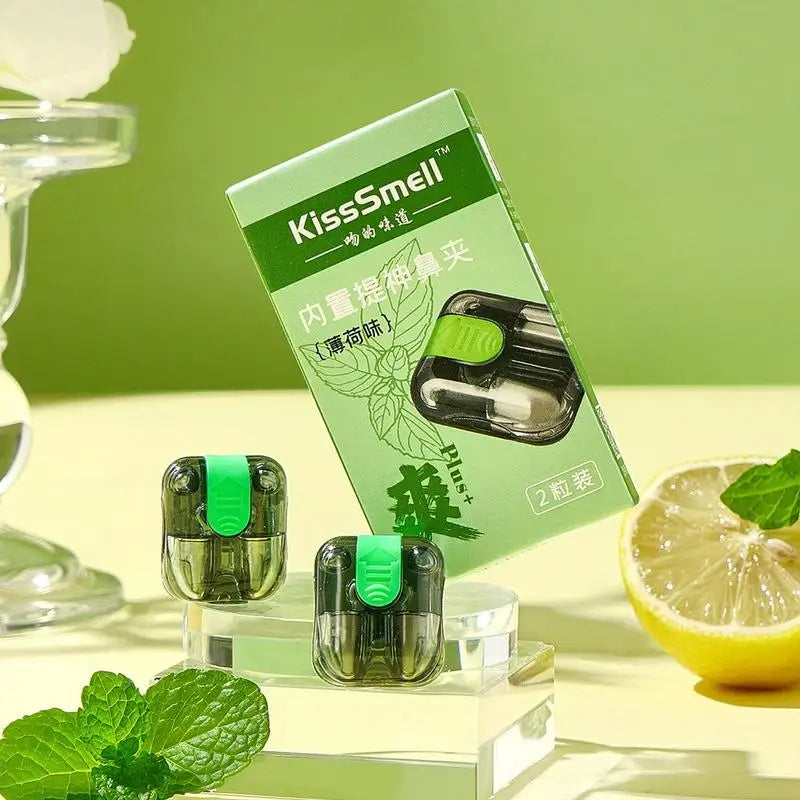 Hands-Free Aromatherapy Nasal Inhaler Stick 2pk | Nose Clip Aromatherapy Inhaler Oasis Select