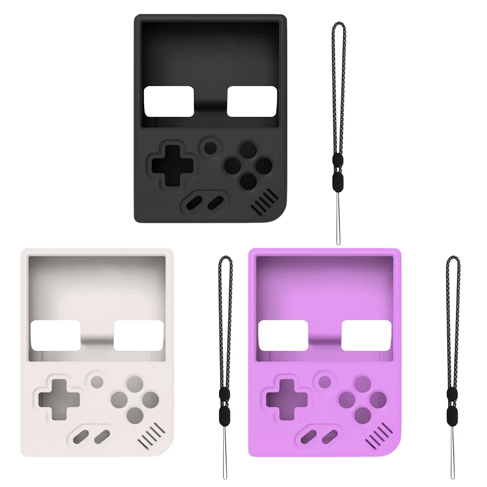 Silicone Case + Lanyard for MIYOO Mini Plus – Shockproof Cover Game Console Case Oasis Select