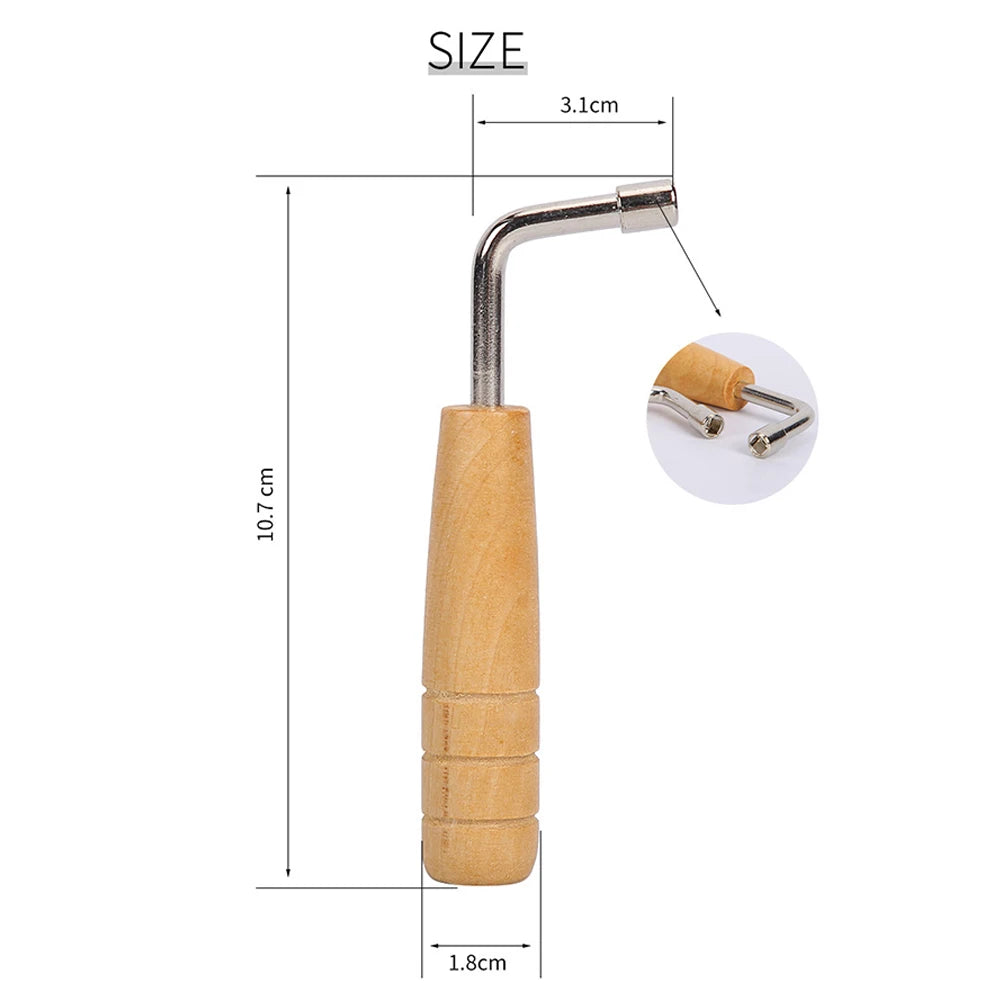 Guzheng Piano Tuning Hammer L-shape Square Wrench Tuner Spanner Tip String Pin Repair Tool For Piano Lyre Harp Tuning Tools Oasis Select