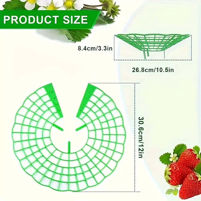 10pcs Green Strawberry Planting Racks, Watermelon Support Frames, 3-Legged Plant Protector, Easy Assembly Plant Accessories Oasis Select