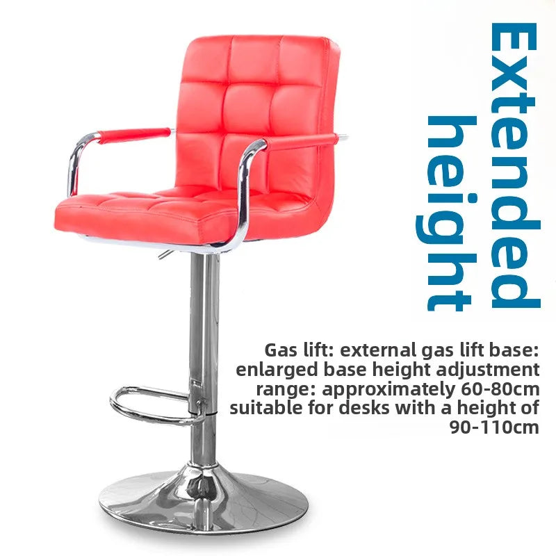Bar chair adjustable swivel chair backrest high stool office computer chair household rotatable Oasis Select 10