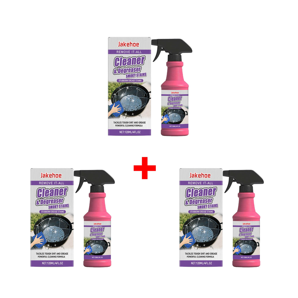 BBQ Grill Grate Cleaner Dissolves Burnt on Grease Stubborn Stain Remover Degreaser Spray for Grill, Oven & Kitchen Surface 120ml Oasis Select 3pcs