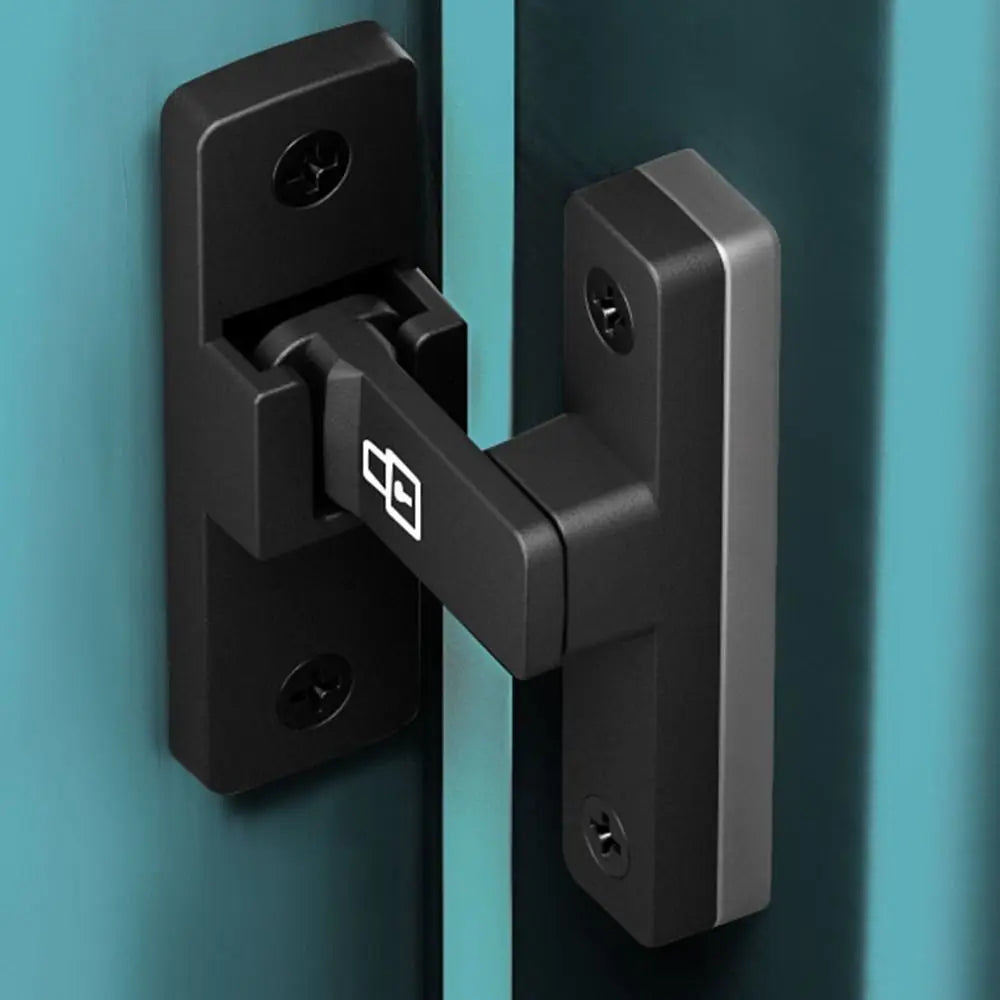 Luminous Door Buckle Zinc Alloy Non Perforated Anti-theft Door Latch 90°/180° Sliding Door Lock Positioning Latch Door Hardware Oasis Select