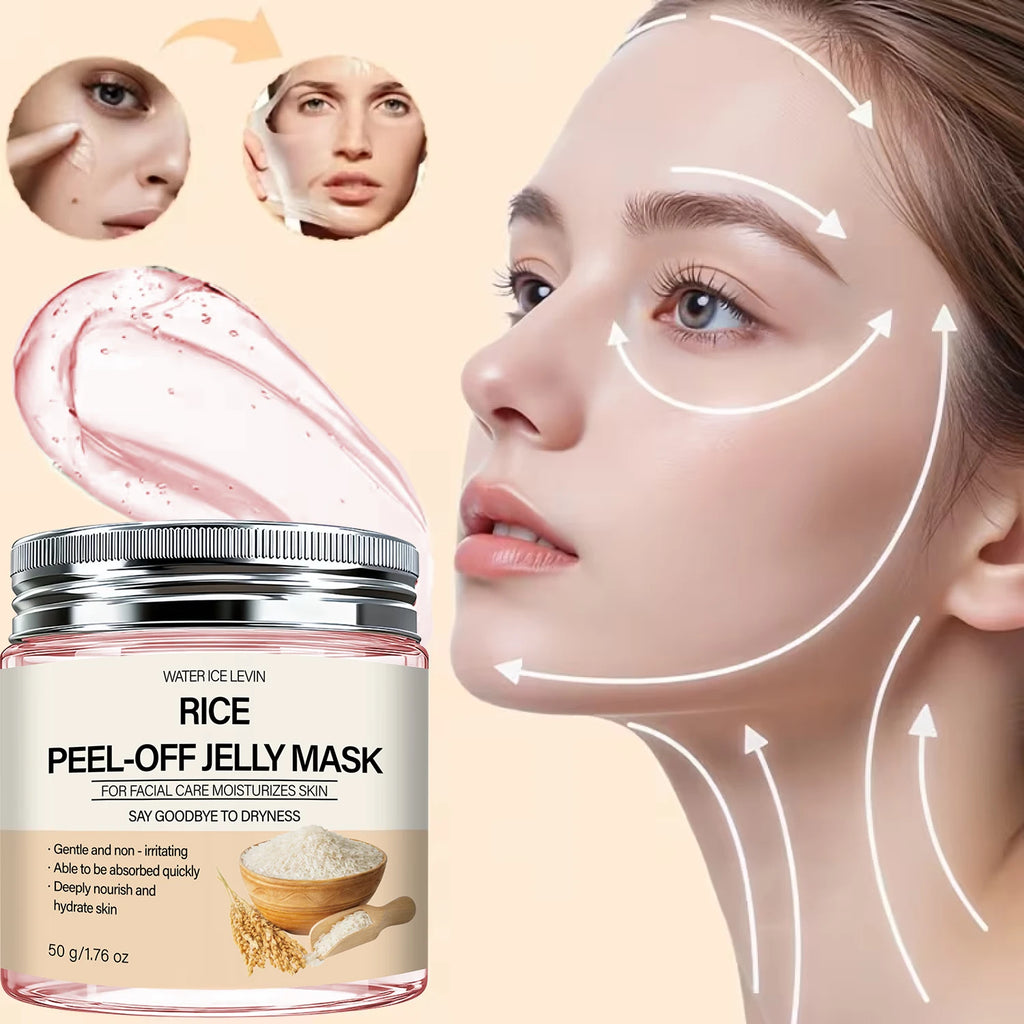 Rice Peel-Off Jelly Mask – Collagen & Hyaluronic Acid Firming Peel-Off Face Mask Oasis Select