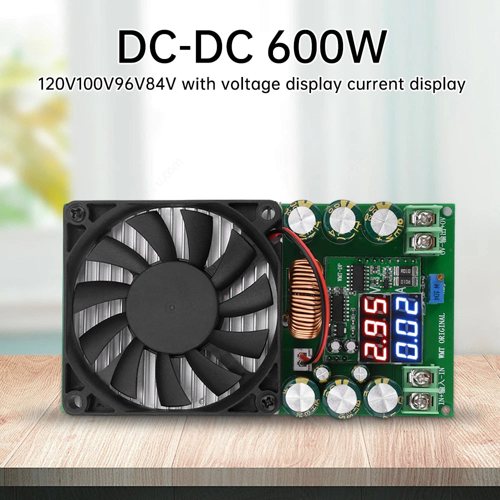 600W 30A DC-DC Step Down Module CV CC Adjustable Buck Converter 120V 100V 96V 84V Display Solar LED Driver Power Supply Oasis Select Default Title