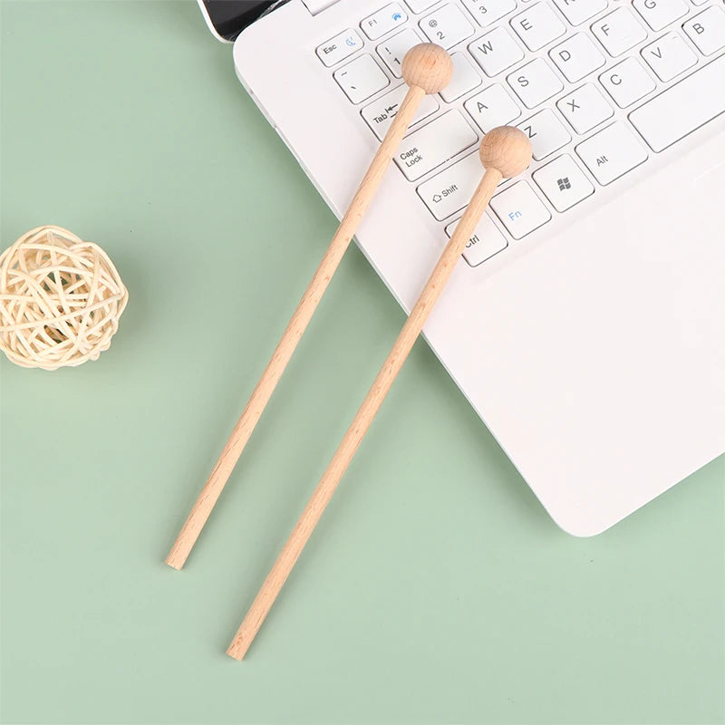 New Sale 1Pair Solid Wood Knocking Sticks Hammer Children's Percussion Instruments Wood Mallets Percussion Sticks for Xylophone Oasis Select