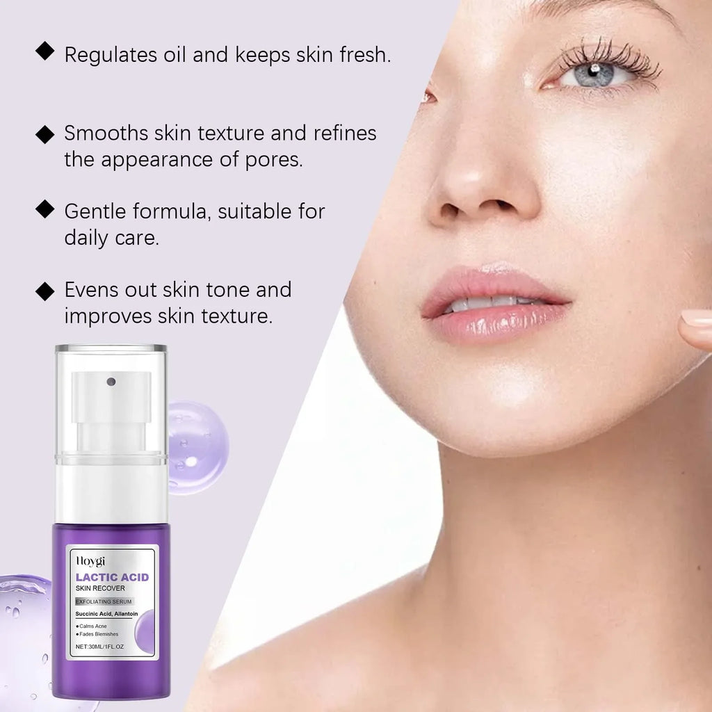 Hoygi Lactic Acid Exfoliating Serum – Acne & Pore Minimiser Exfoliating Face Serum Oasis Select