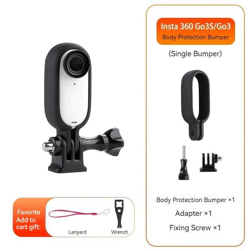 Insta360 GO 3 / GO 3S Protective Frame Cage with Cold Shoe