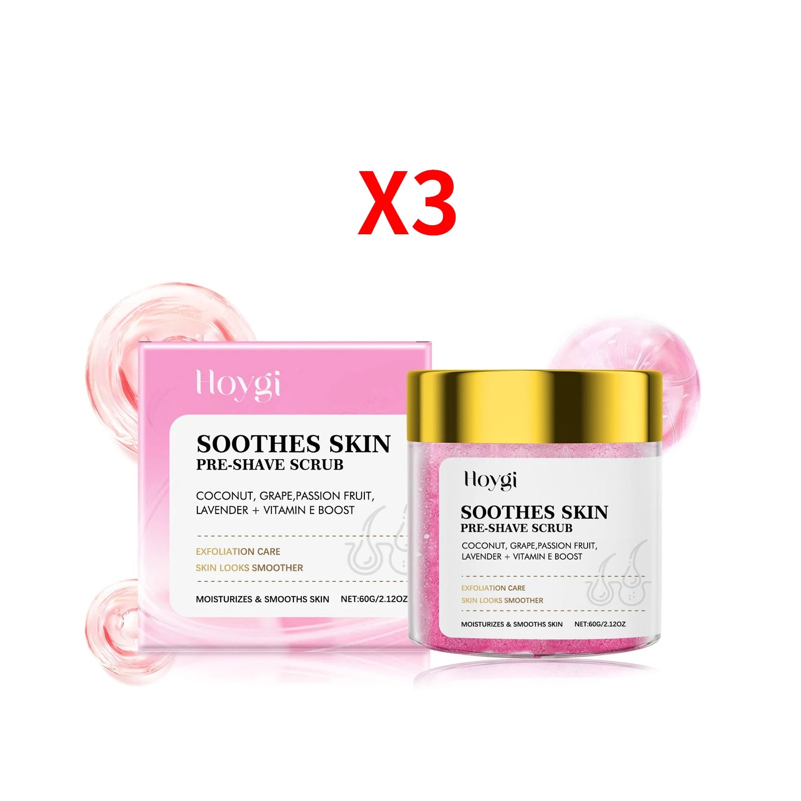 Pre Shave Scrub Exfoliation Remove Dead Skin Smoothing Moisturizing Gentle Cleansing Improve Roughness Skin After Shaving Care Oasis Select Buy 2 Get 1 Free