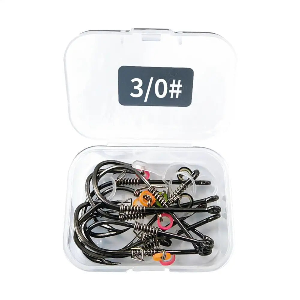 Offset Fishing Hooks Saltwater Offset Fishing Hooks Portable Fish Accessories Reusable Fisherman Tool for Grouper Sea Bass Oasis Select 3