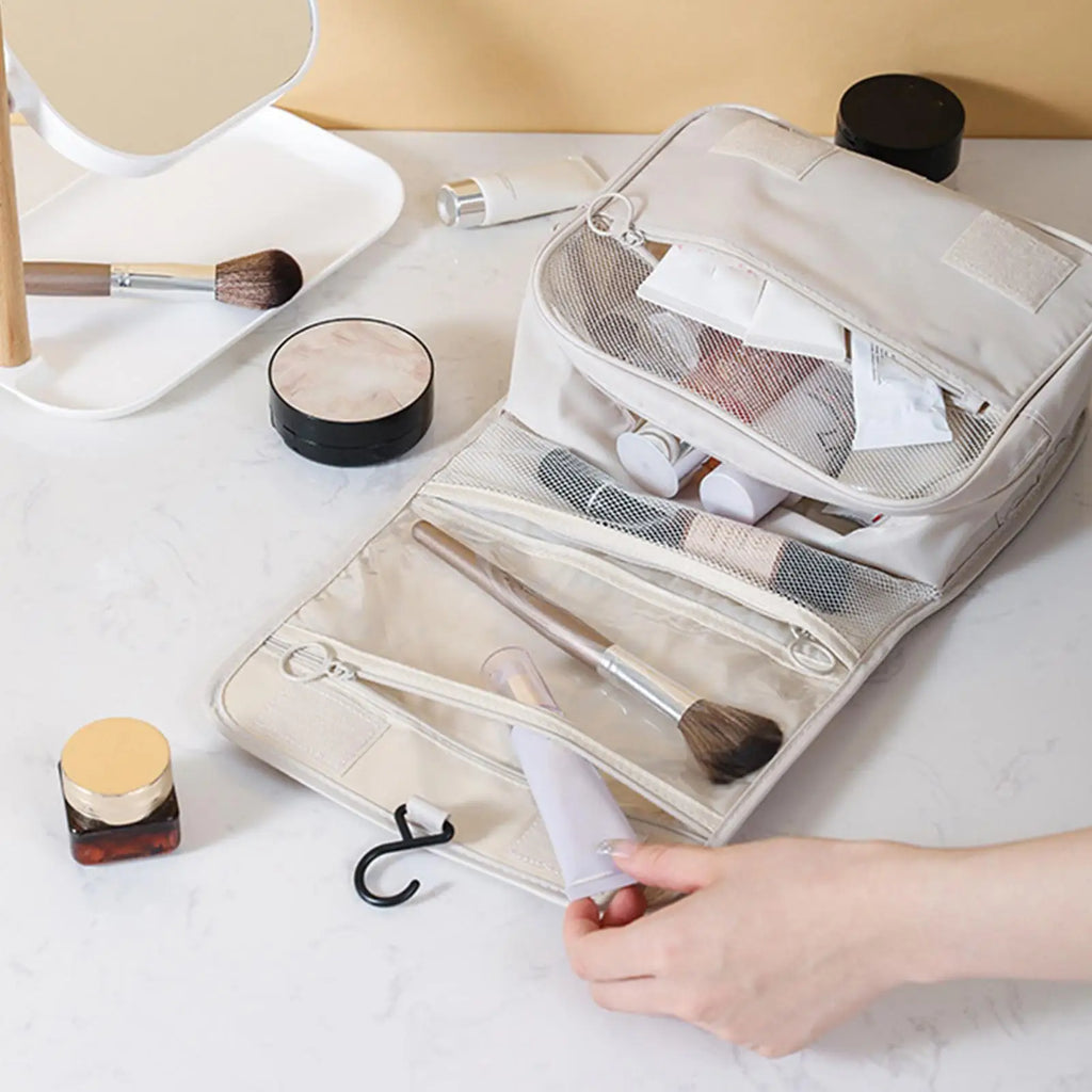Travel Makeup Bags Waterproof Folding Dry and Wet Separation Toiletry Bag Cosmetic Storage Bag Large Capacity Cosmetic Bag Oasis Select