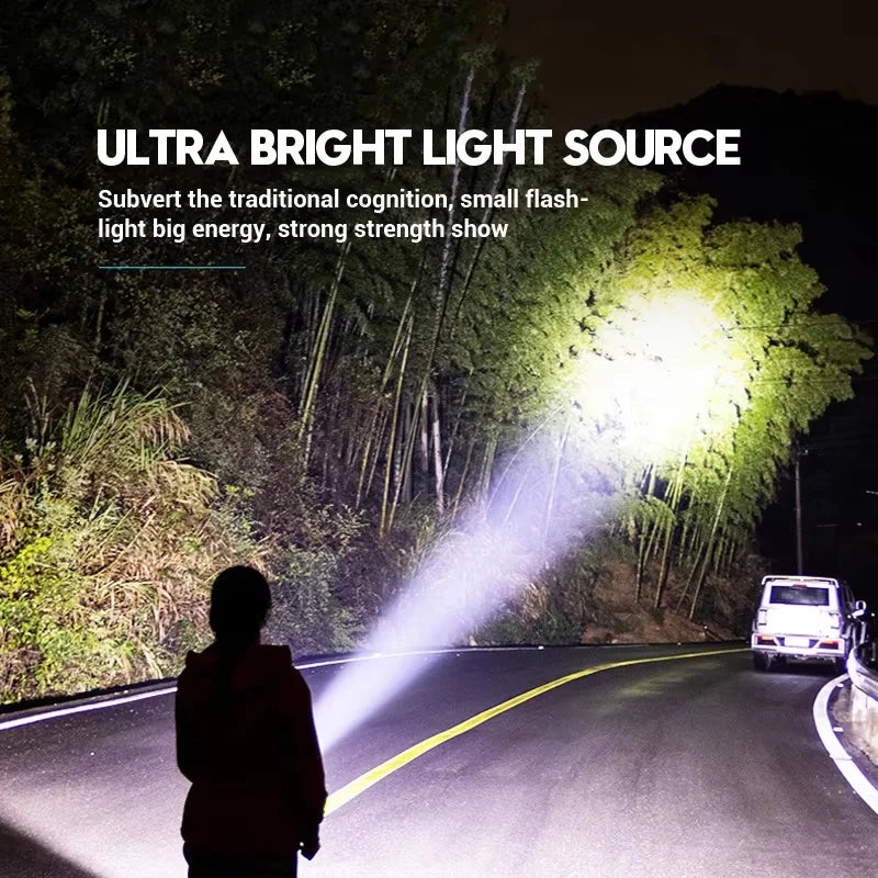 Super Bright Mini 3LED Flashlight With Pen Clip And Tail Magnet,Builtin Battery USB Charge Outdoor Portable Torch Emergency Lamp Oasis Select
