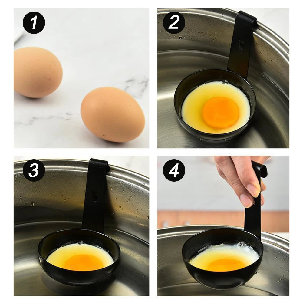 Nonstick Stainless Steel Poached Egg Maker Cup | Easy Clean