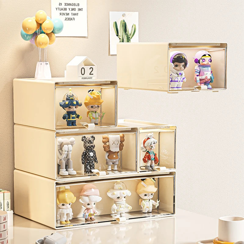 Storage Box with Drawers – Desktop Organizer, Display Case for Collectibles, Office Storage ContainerCustomizable Combination Oasis Select