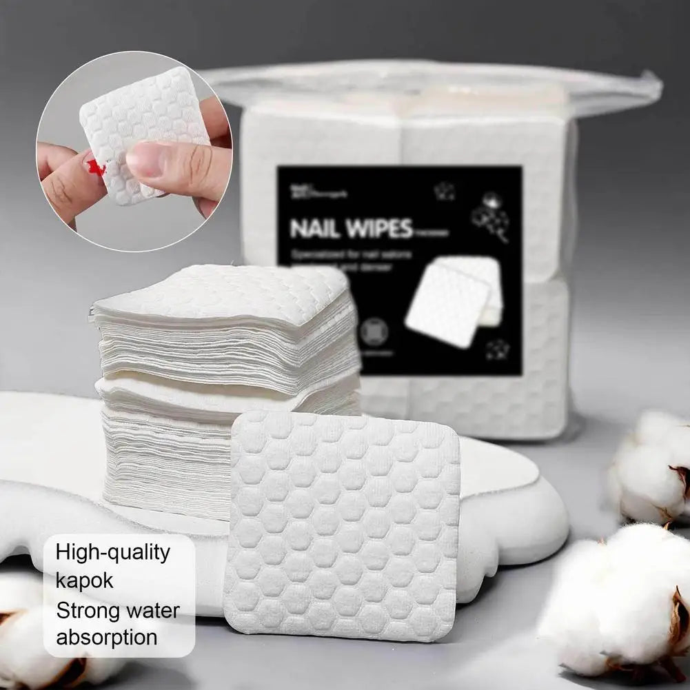 Nail Polish Remover Dry Pads Lint Free Nail Wipes 200/500PCS Nail Polish Remover Wipes Super Absorbent Soft Nail Wipes for Salon Oasis Select