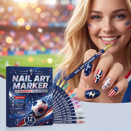 Fan Edition Nail Art Markers Waterproof Solid Color Fine Tip Nail Polish Drawing Pen DIY Sports Pattern Nail Design Man icure Su Oasis Select