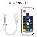 RF 17-Key RGB LED Strip Controller DC 5–24V Wireless Dimmer