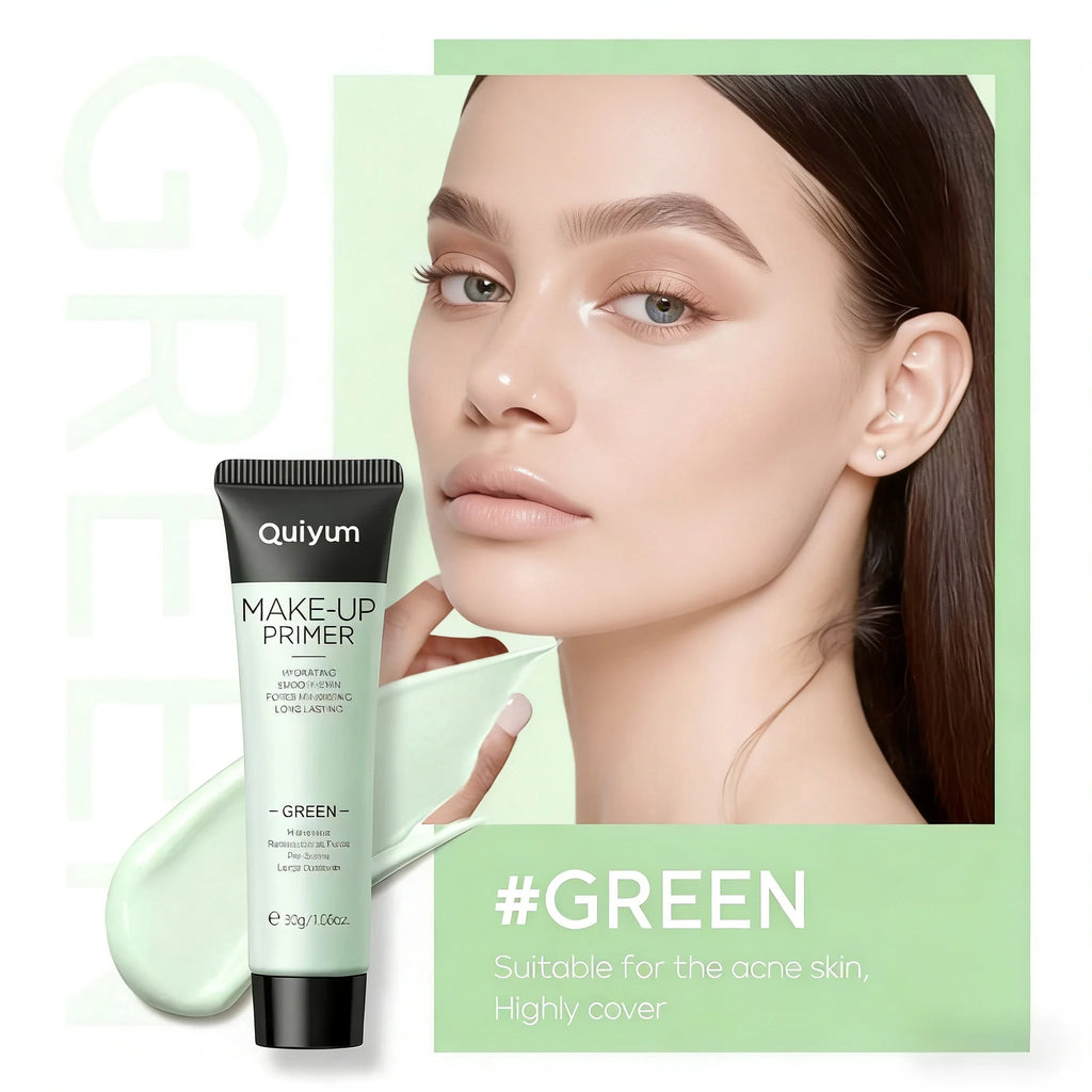 Base Makeup Facial Moisturizing Primer Moisturizing Primer Invisible Pores Smoothing Fine Lines Brightening Moisturizing Oasis Select 02 green