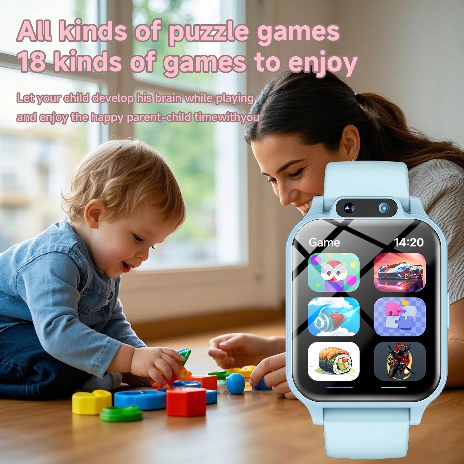Kids' Smart Watch – 18 Educational Games, Camera & Pedometer