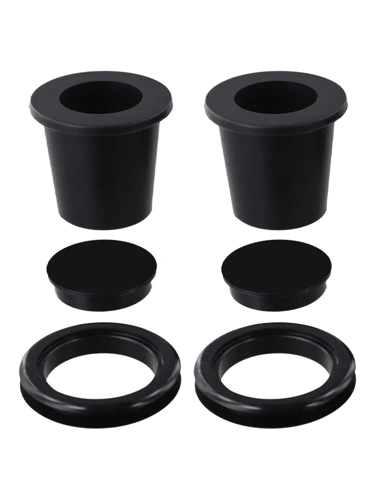 2Sets Patio Umbrella Hole Loop& Cover Set - Silicone Wedge For 2-2.5 Inch Hole Suitable For A Wide Variety Of Outdoor Furniture Oasis Select black China Mainland