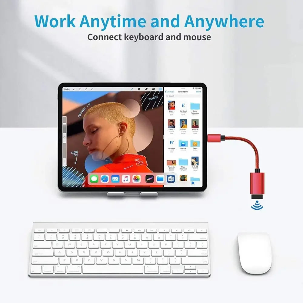 Short Digital Cables Converter Type C Cable Mobile Phone OTG Connector Cable OTG USB Cable USB to Type C Adapter OTG Data Cable Oasis Select