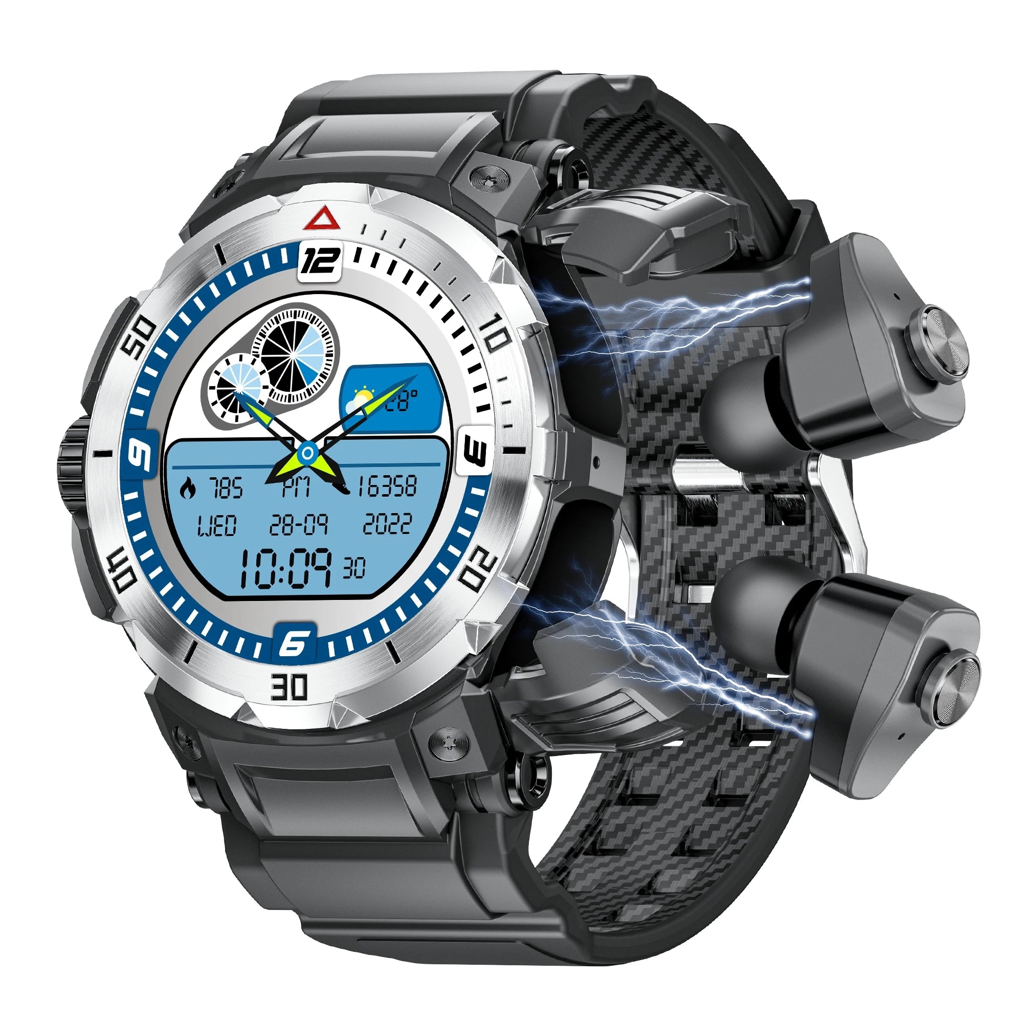 MINGCC GT100 PRO 2-in-1 TWS Smartwatch NFC & Bluetooth