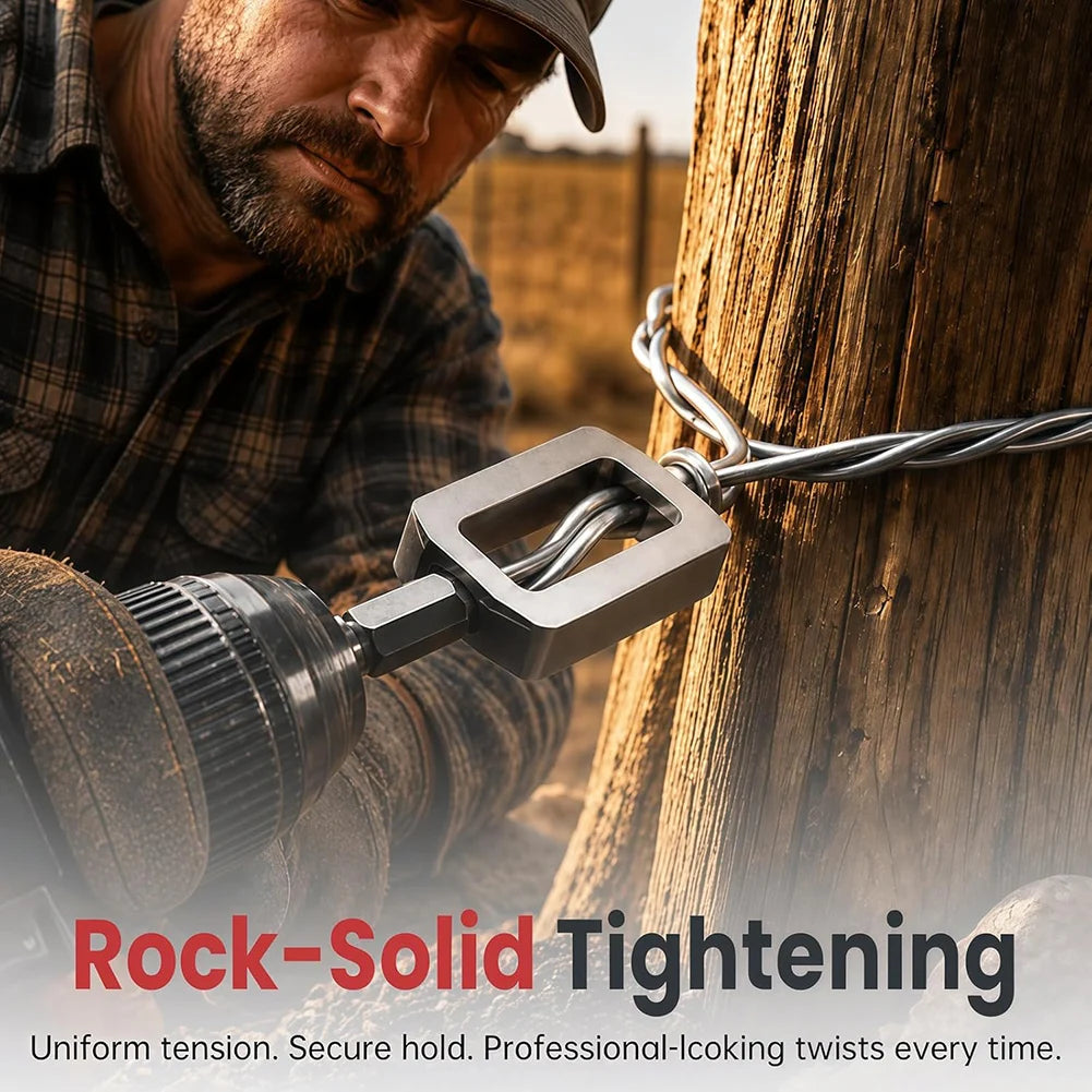 Semi-Automatic Wire Twisting Tool | Rebar & Fence Drill Bit