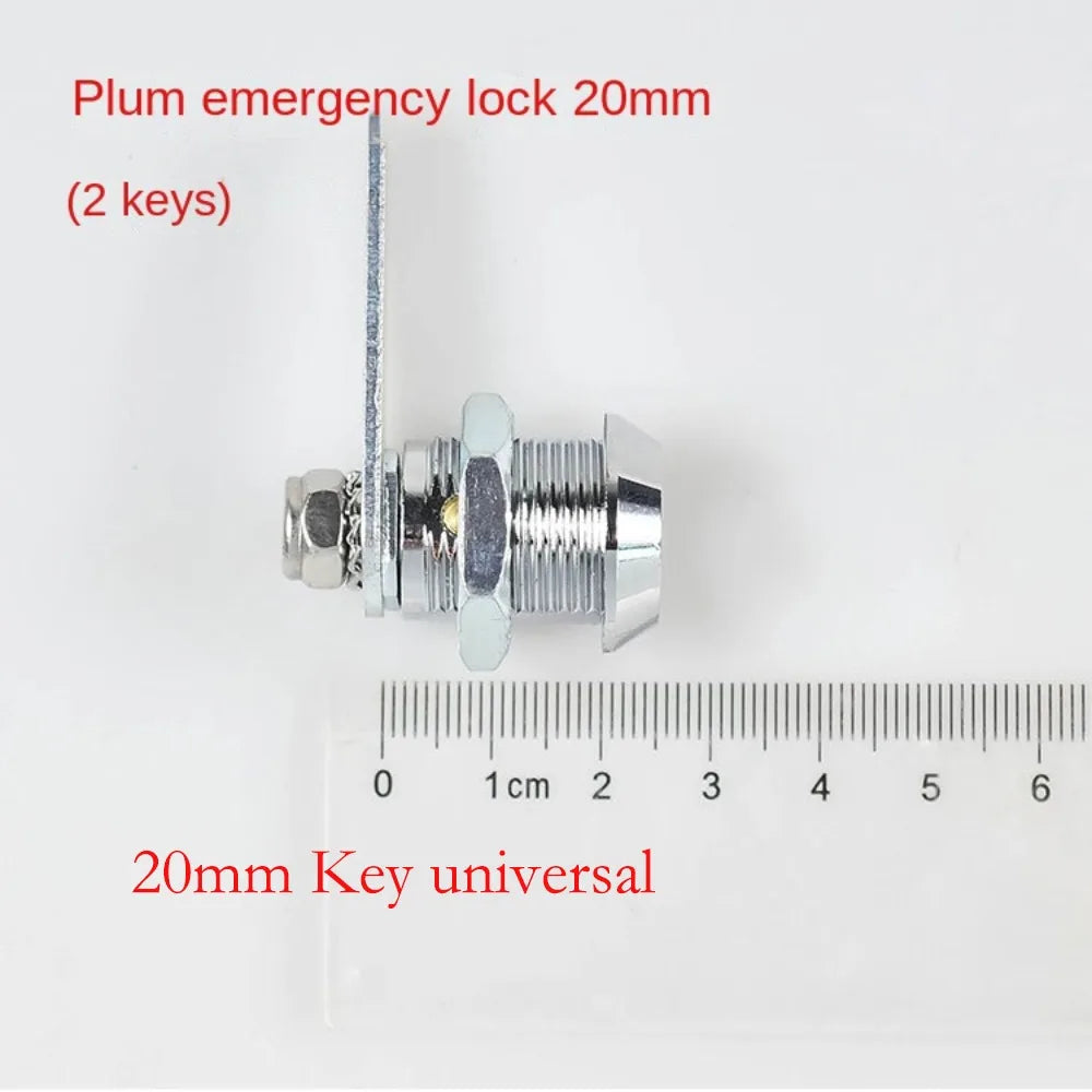 Safe Deposit Box Locks with 2 Keys Power Distribution Box File Metal Cabinet Mechanical Tongue Lock Mailbox Plum Blossom Key Oasis Select 20mm Key universal