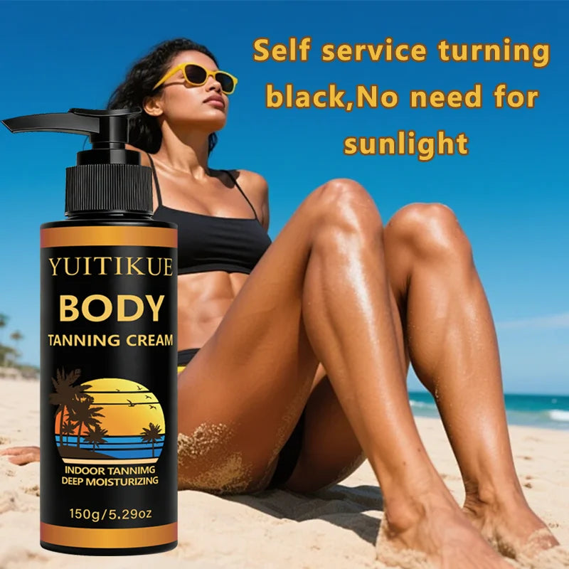 YUITIKUE Indoor Self-Tanning Lotion – Natural Dark Bronzer 150g