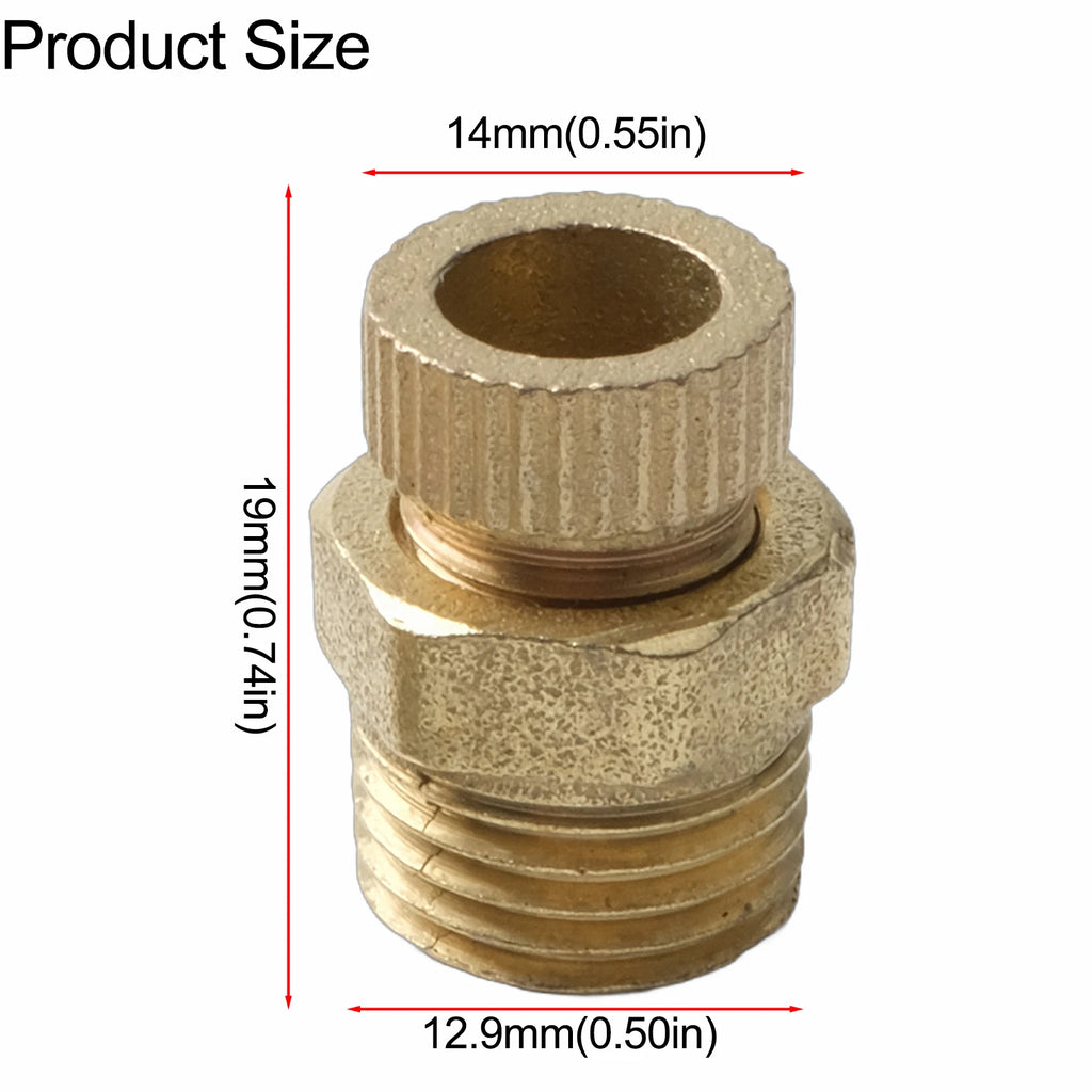4pcs Air Compressor Drain Valve Screws Silent Copper Drain Screws Small Air-Pump Air Compressor Accessories Oasis Select