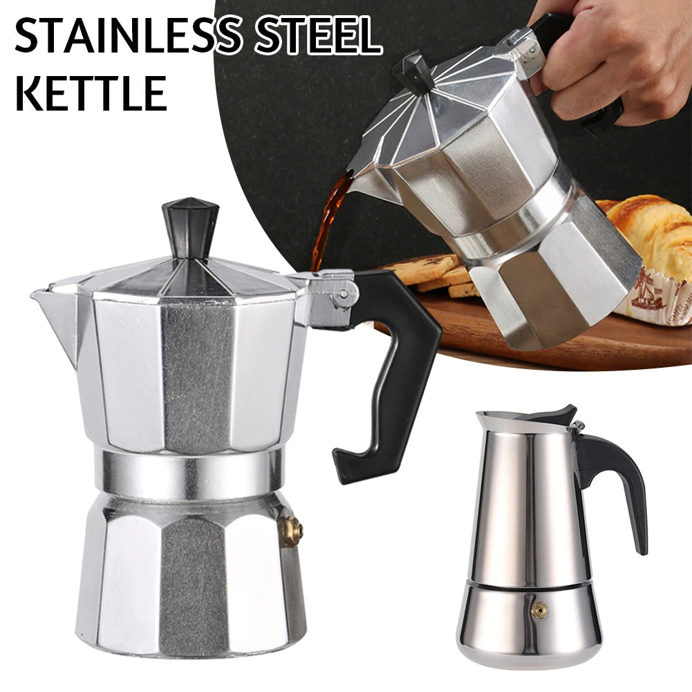 Octagonal Moka Pot – Stovetop Espresso Maker | Home & Camping