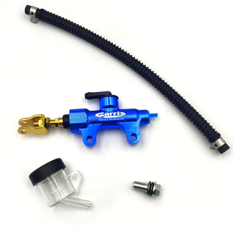 Motorcycle modification parts rear brake pump straight pump suitable for Yamaha Honda Oasis Select Blue(Yamaha 50MM)