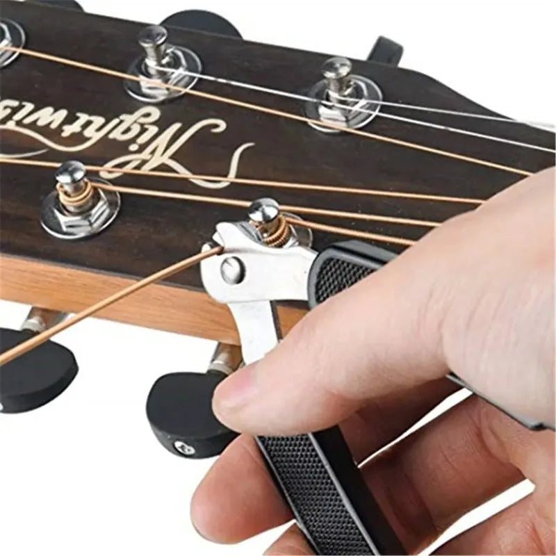 Three In One Guitar String Changing Tool Multifunctional Winder Cutter Bridge Pin Puller Fast String Replacement For Guitar Oasis Select