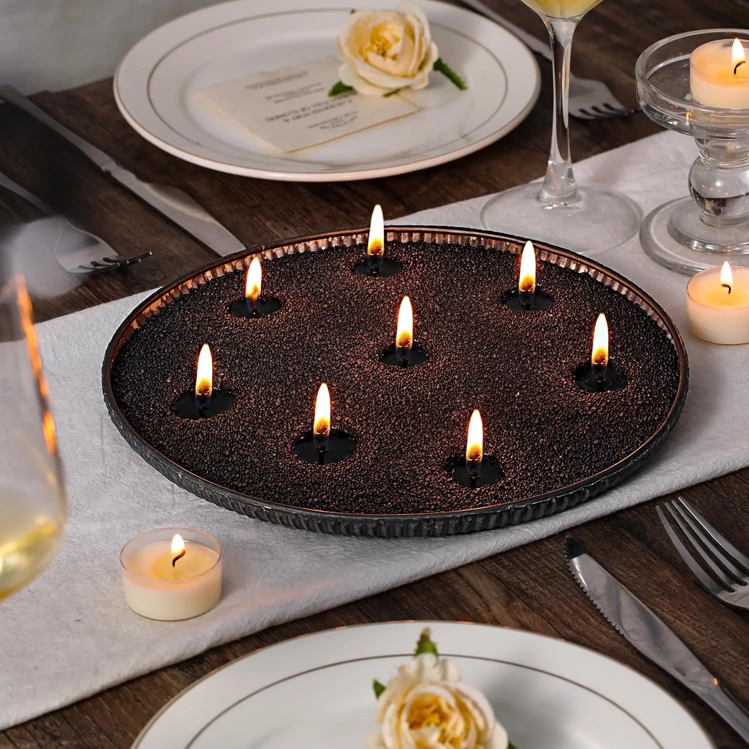200G White Black Pearled Candle Sand Set with 10pcs Candle Wick DIY Handmade Materials For Beads Candle Making Kit Crafts Oasis Select