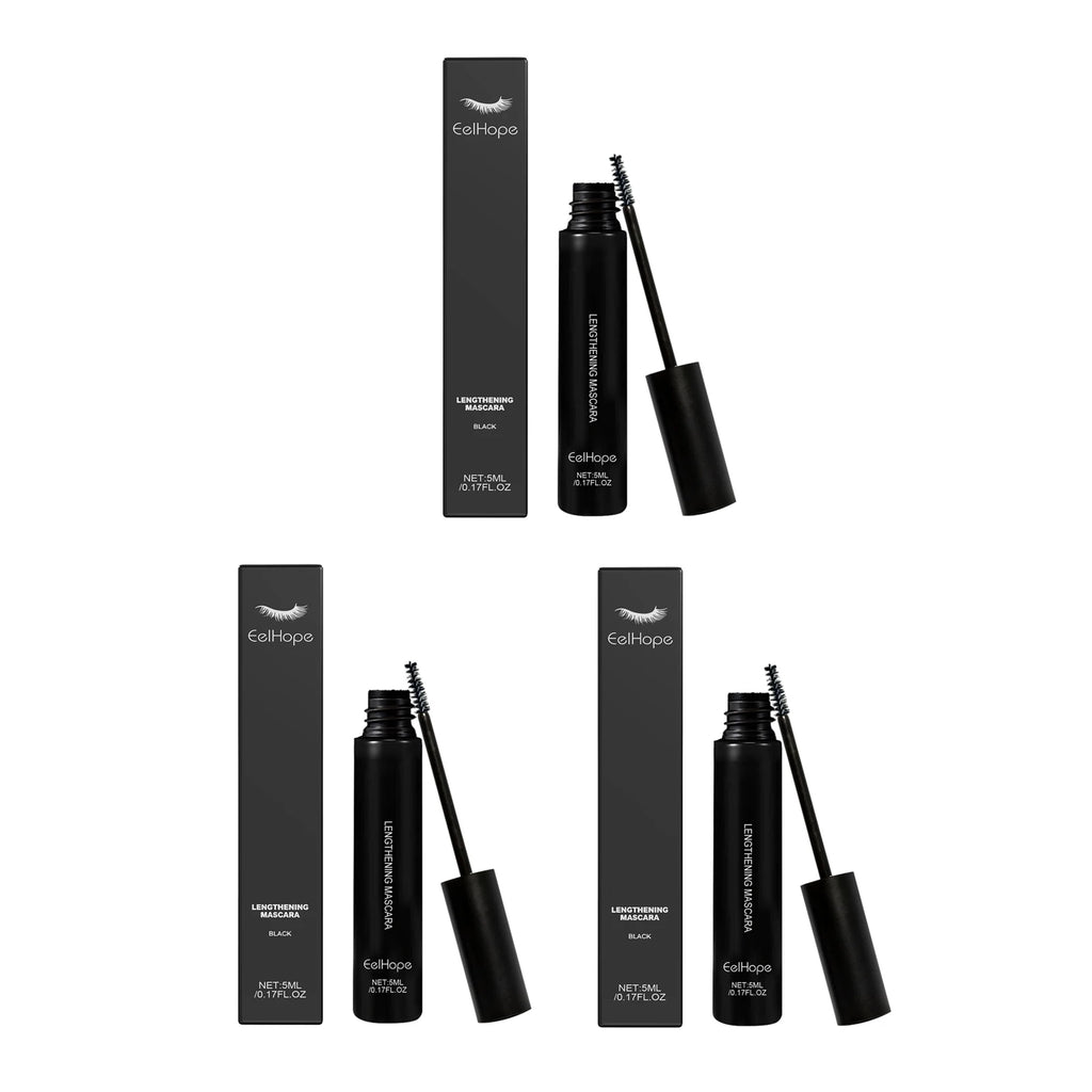 Lengthening Mascara Volumizing Curling Proof for Sensitive Waterproof Sweat-Proof Fast Dry Defining Long Lasting Natural Mascara Oasis Select 3pcs X 5ml