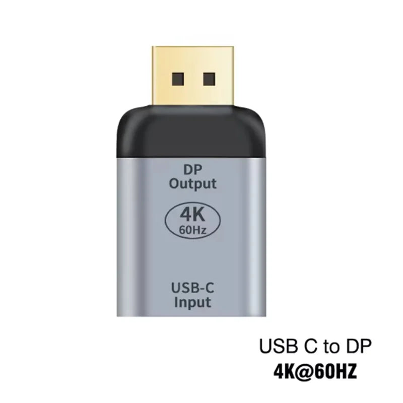 USB C Type C To 4K 8K HDMI HDTV USB C to DP DisplayPort miniDP VGA RJ45 Adapter For Laptop MacBook TV Box PS5 Switch iPad Galaxy Oasis Select F C to M DP 4K60HZ