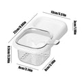 Sink Strainer Basket Suction Cup Drainer Fine Mesh Kitchen Sink Food Catcher Basket for Waste Clog Prevention Home Apartment Oasis Select White