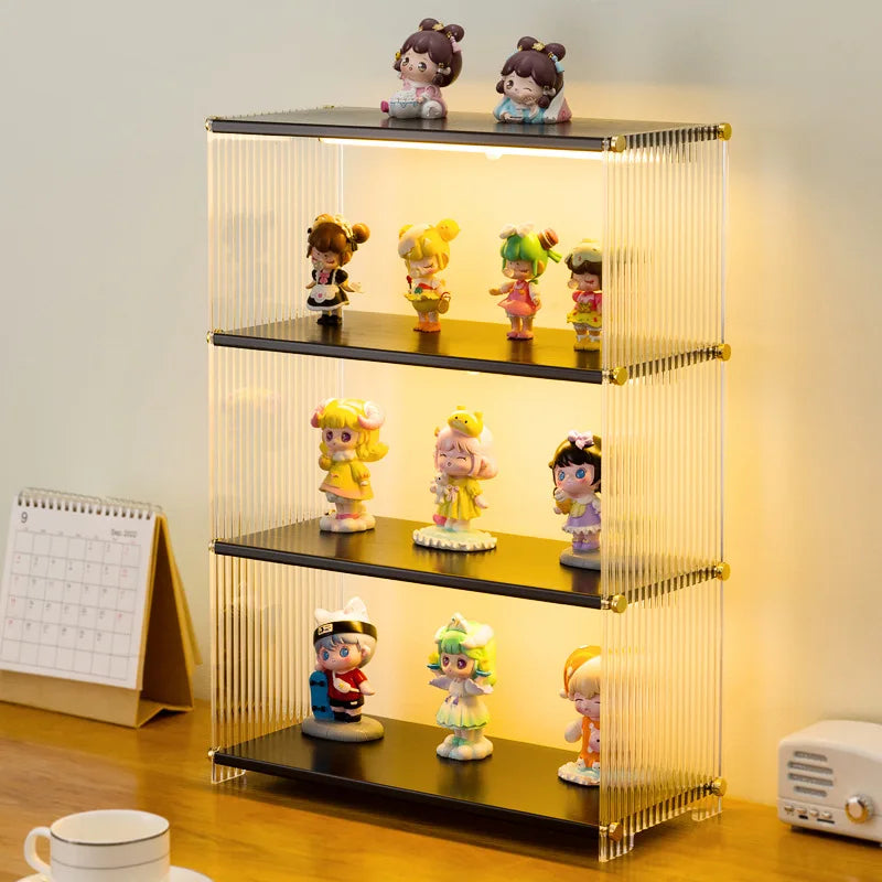 Blind box display stand Figure display case POP MART Lego doll building block storage desktop acrylic storage box Oasis Select