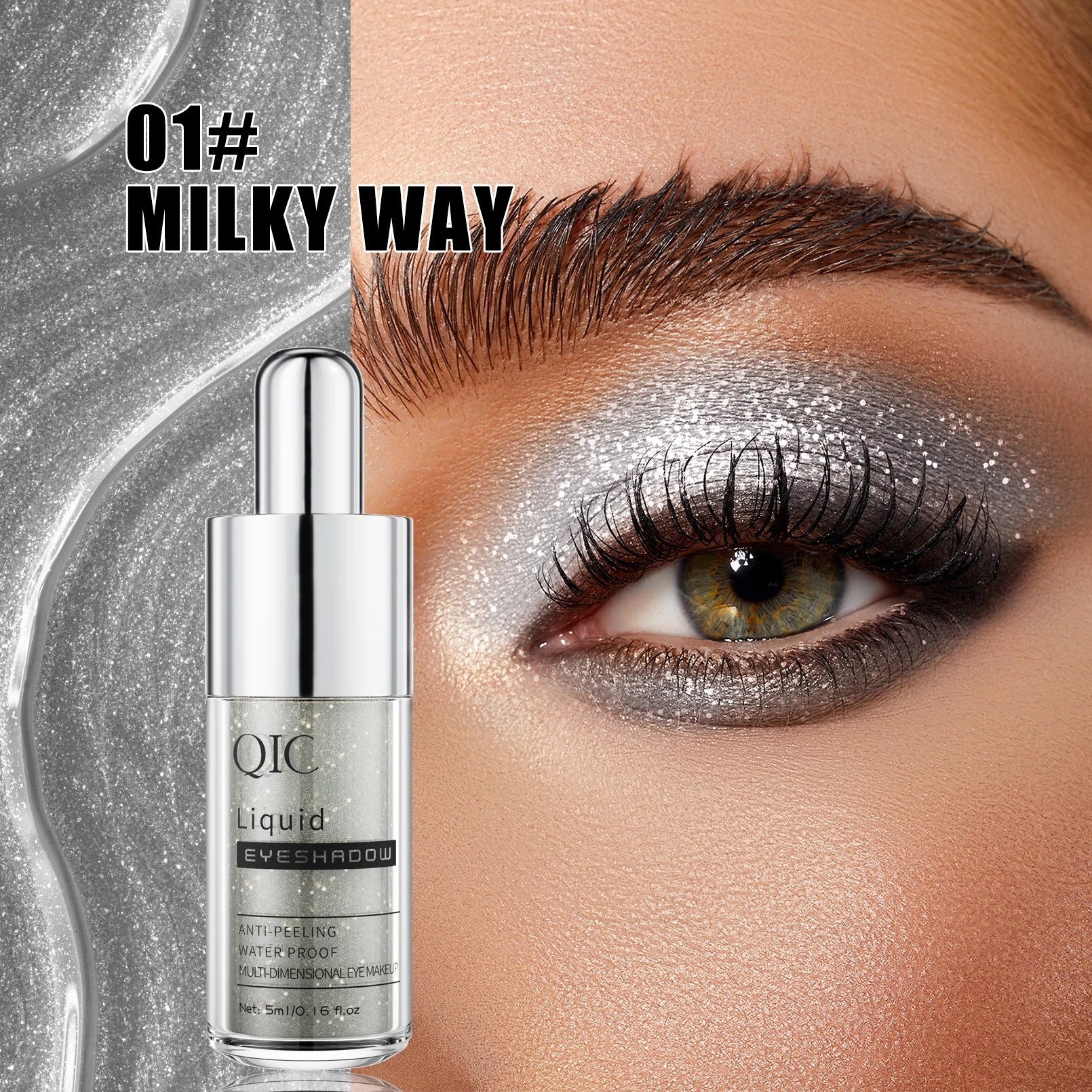 Diamond Sparkling Glitter Liquid Eyeliner – Waterproof & Quick Dry