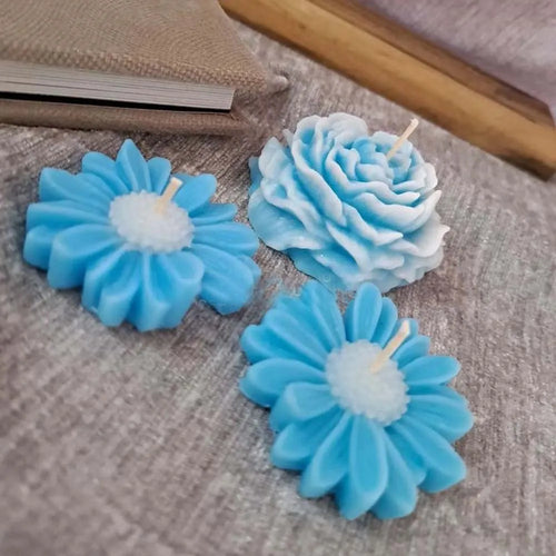3D Daisy Peony Flower Silicone Mold – Candle Soap Resin Silicone Craft Mold Oasis Select