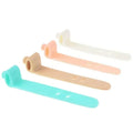 Mobile Phone Data Cable Winder Earphone Clip Charger Cable Organizer Management Soft Silicone Wire Cord Fixer Holder Wire Belt Oasis Select 20PCS random