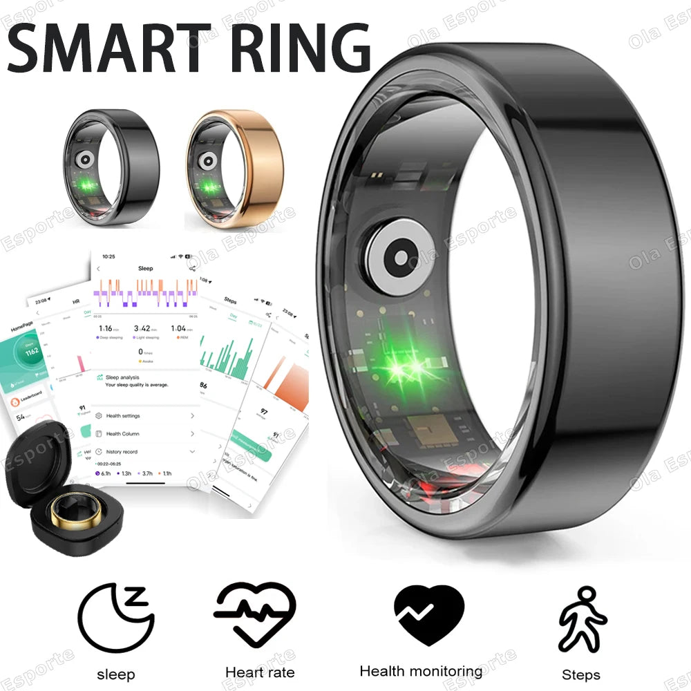 Smart Ring – Heart Rate, Sleep & SpO2 Tracker | IP68 5ATM