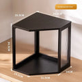 Multi-functional Combinable solid wood bookshelf storage cabinet bookshelf shelf simple locker children's picture book rack Oasis Select Changhong-Black