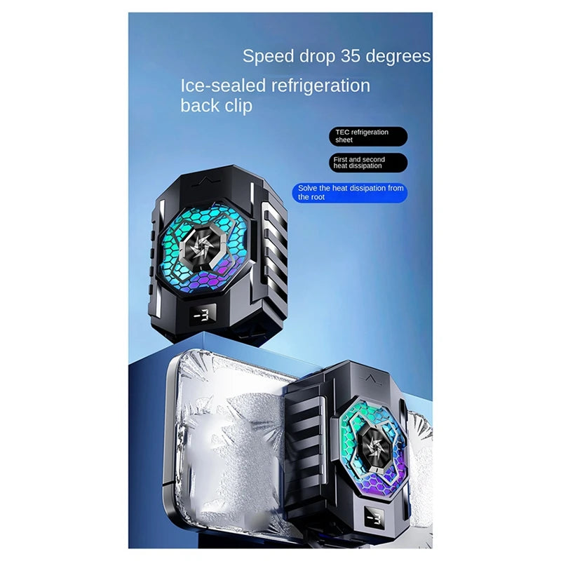 WISH SL31 Mobile Phone Cooler Cooling Fan Radiator TEC Adjustable Semiconductor Refrigeration Game Cooler For Cellphones Oasis Select
