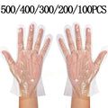 Clear Disposable Gloves Transparent Plastic Gloves Latex Free Food Prep Safe Gloves for Cooking Cleaning BBQ Kitchen Things Oasis Select 200PCS